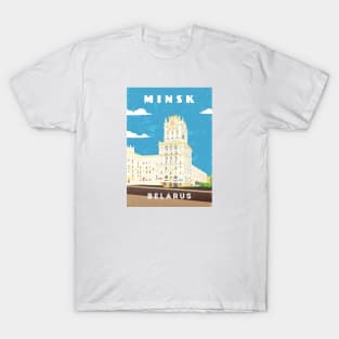 Minsk, Belarus.Retro travel poster T-Shirt